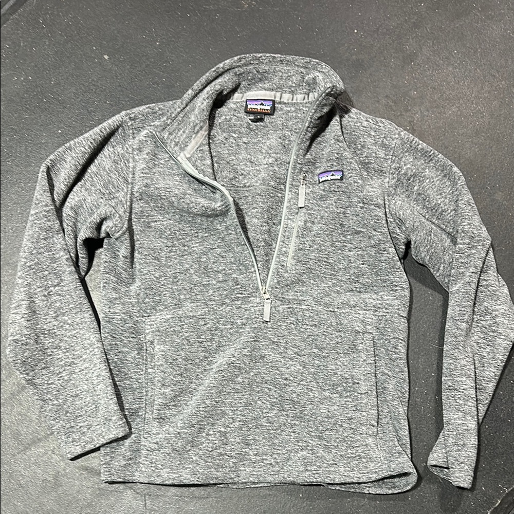 Patagonia Heather Gray Fleece Pullover